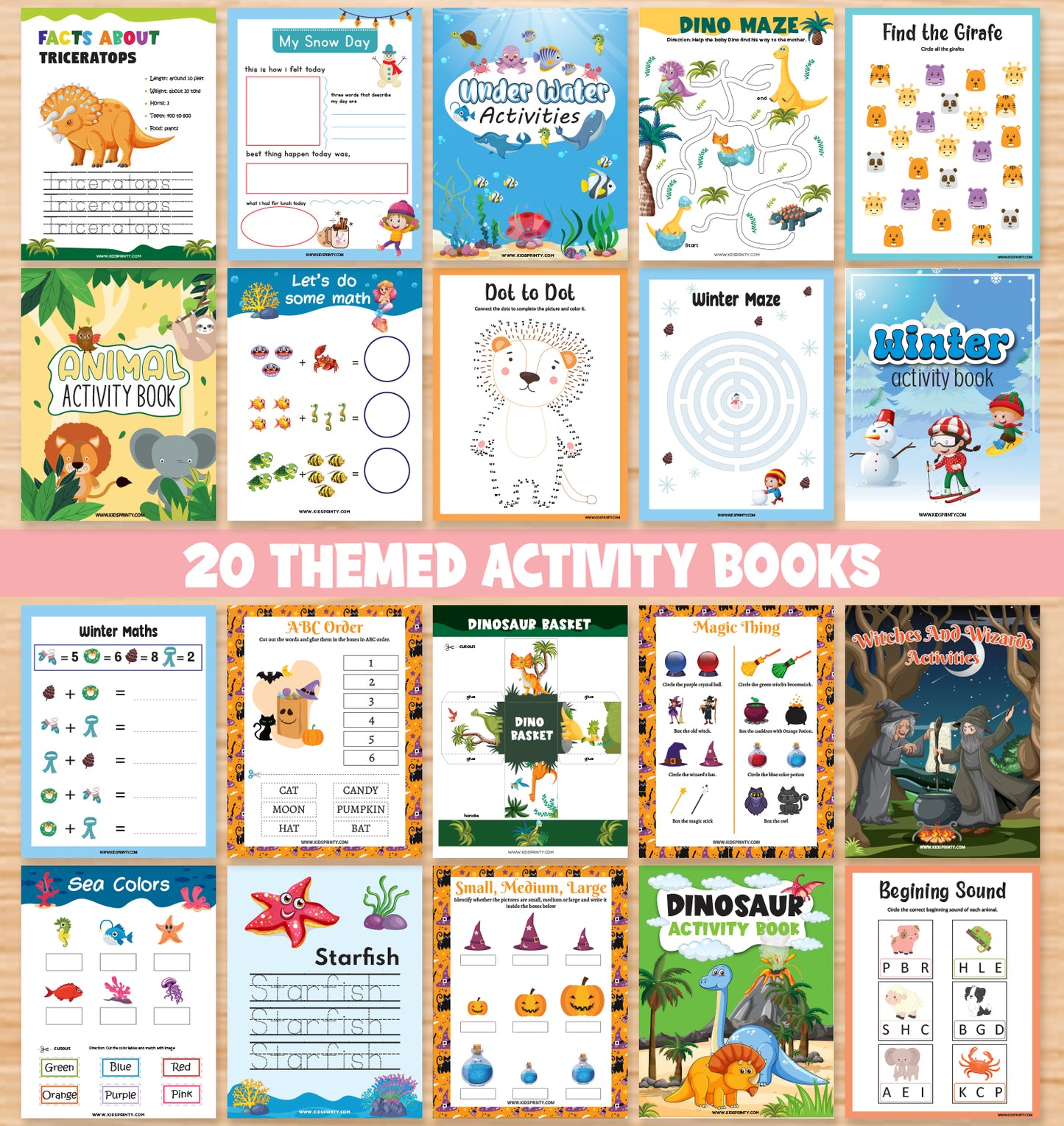 Kids Printable Activity Bundle (5000+ Pages)+ FREE 2 Bundles
