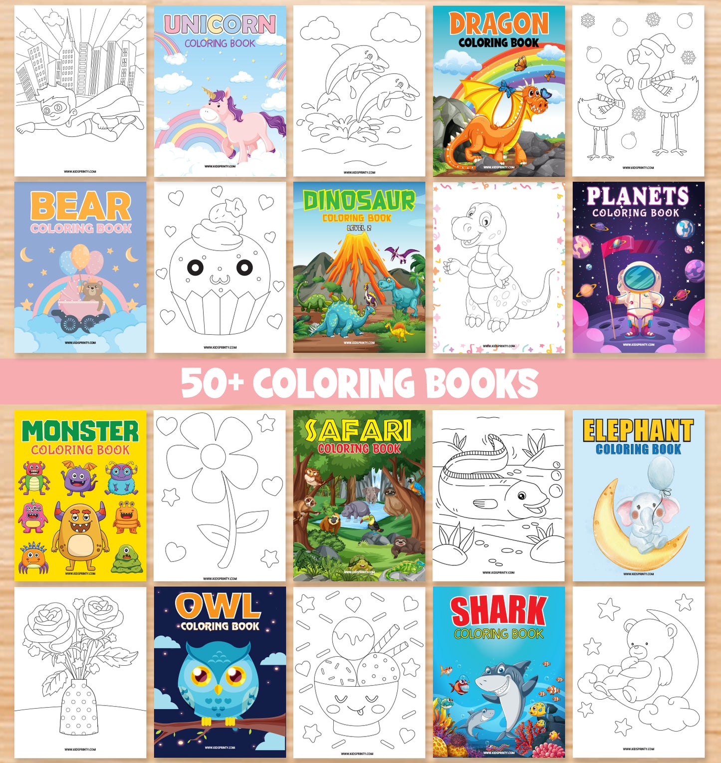Kids Printable Activity Bundle (5000+ Pages)+ FREE 2 Bundles