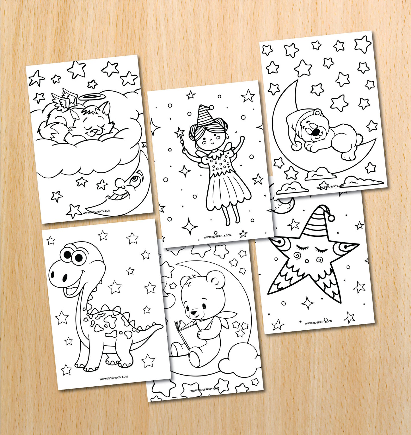 Night Coloring Book (52 Pages)