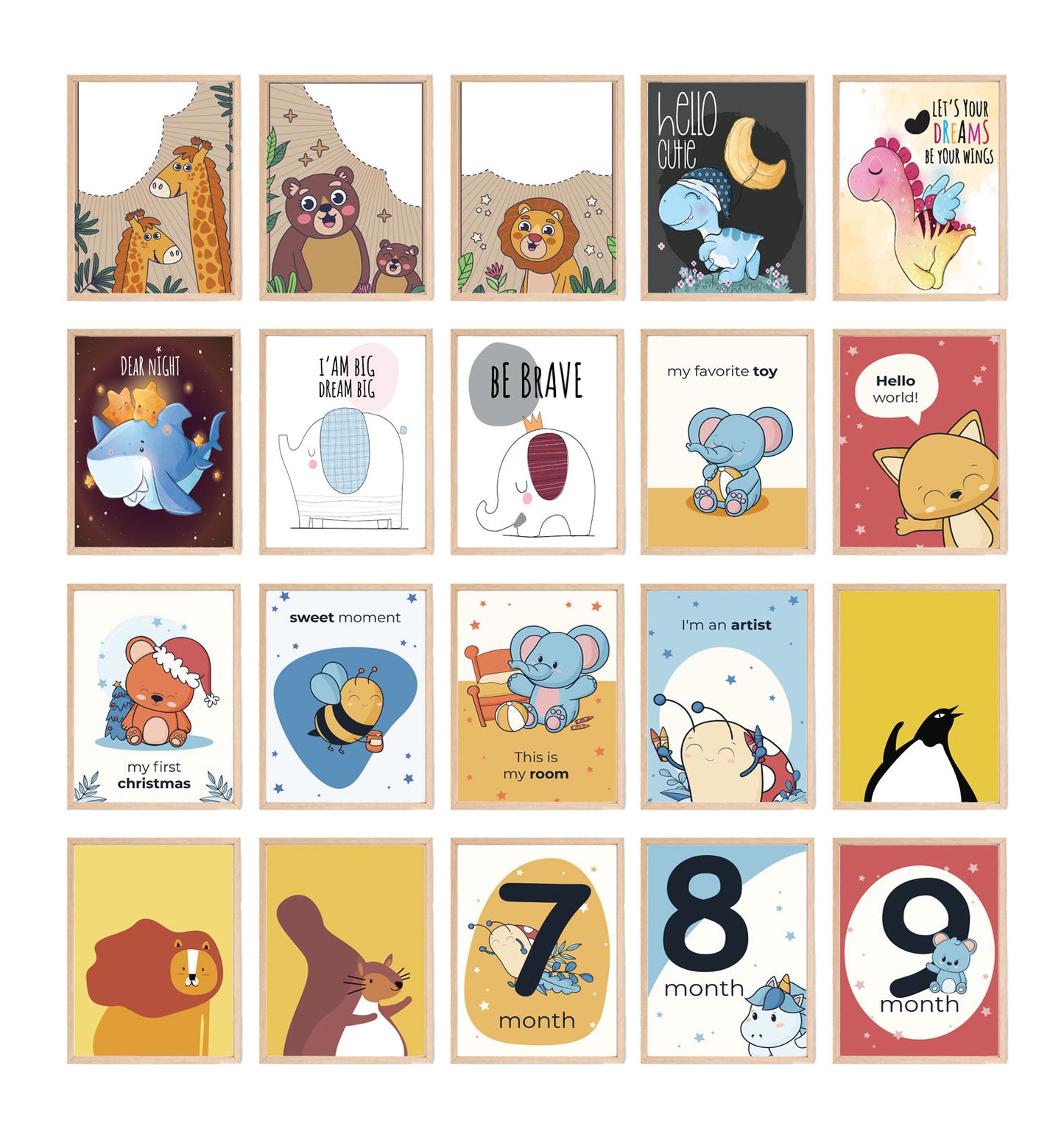 Kids Wall Arts Bundle (250+ Pages)