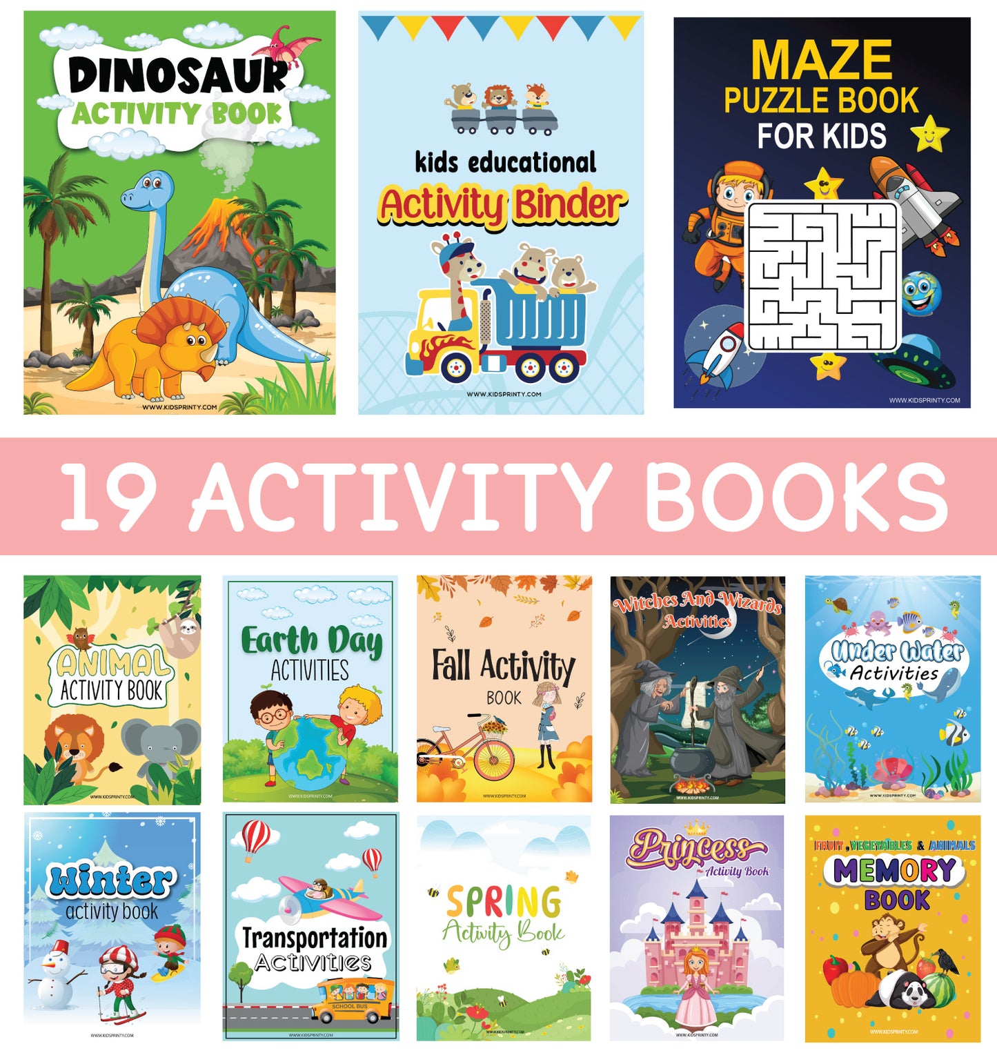 Kids Learning & Activity Mega Printable Bundle