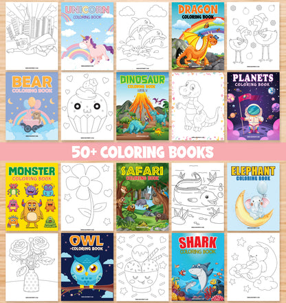 Kids Printable Activity Bundle (5000+ Pages)+ FREE 2 Bundles