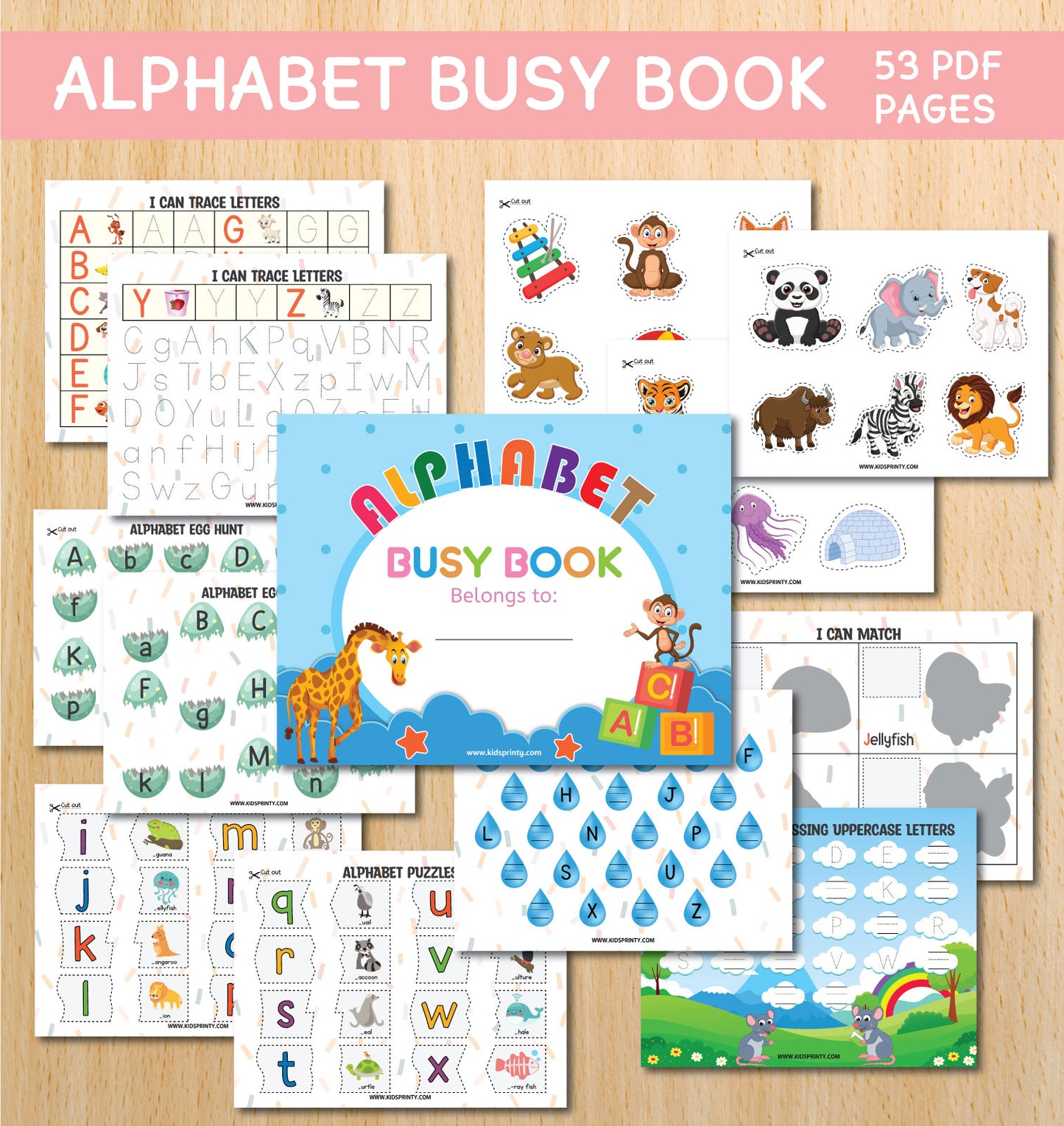 Alphabet Busy Book (53 Pages)