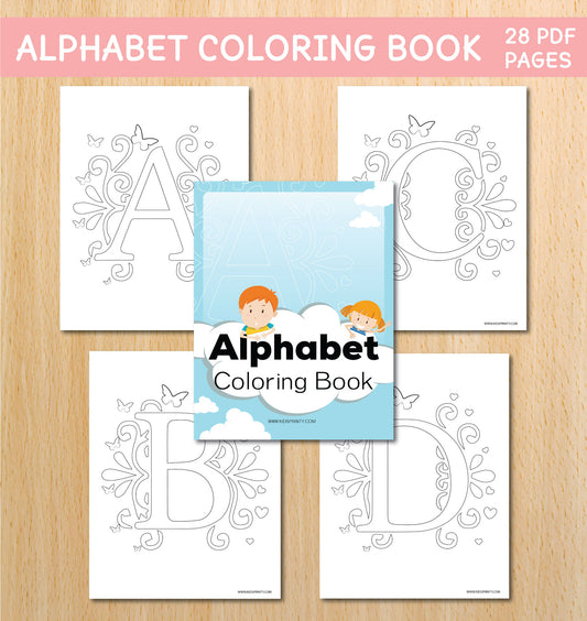 Alphabet Coloring Book (28 Pages)