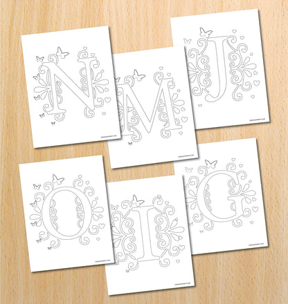 Alphabet Coloring Book (28 Pages)