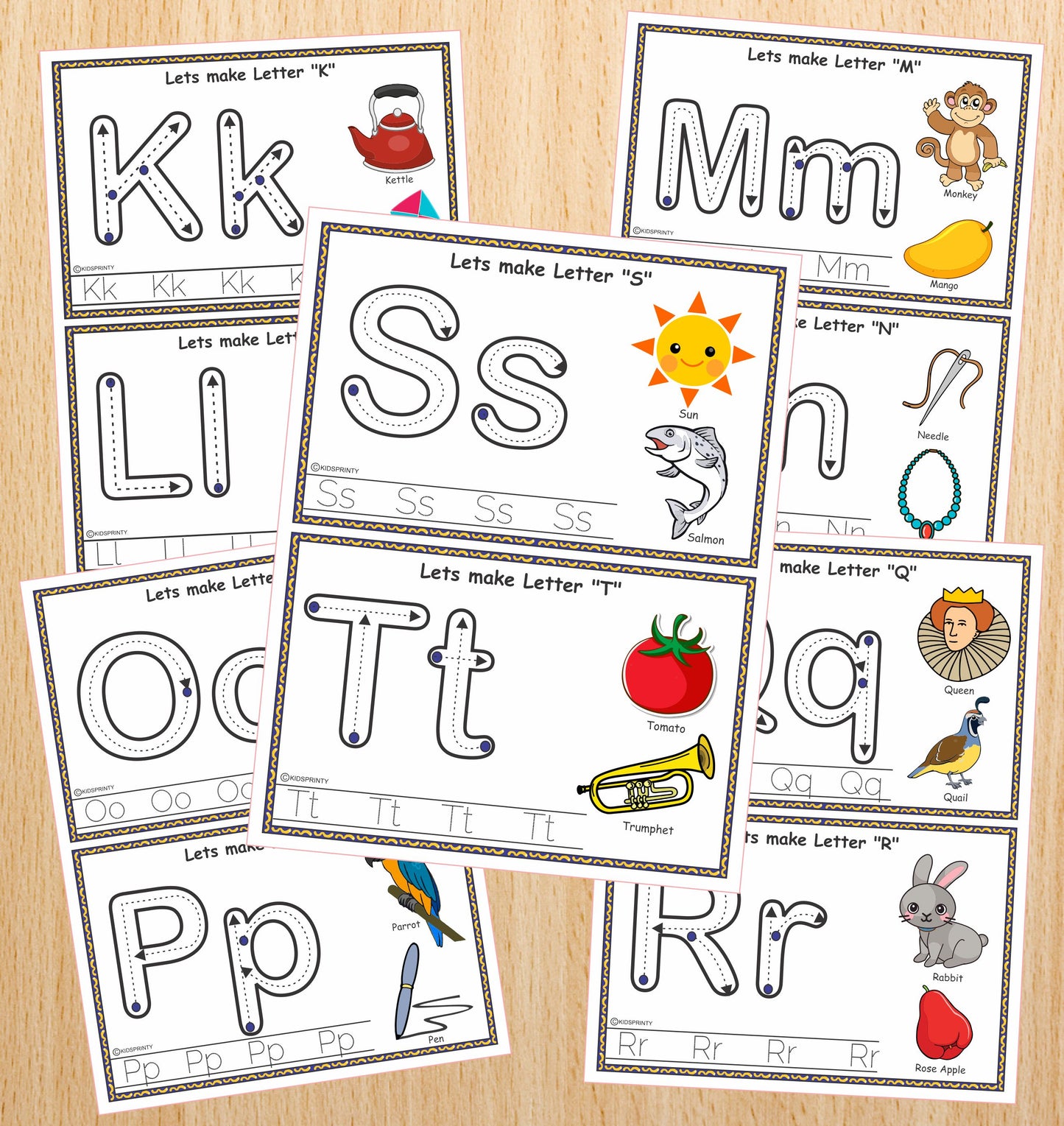 Alphabet Play Dough Mats (13 Pages)