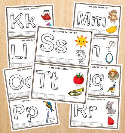 Alphabet Play Dough Mats (13 Pages)
