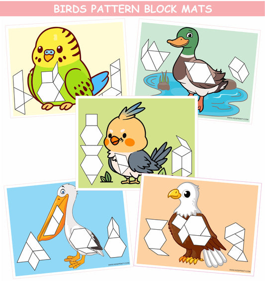 Birds Pattern Block Mats (10 Pages)