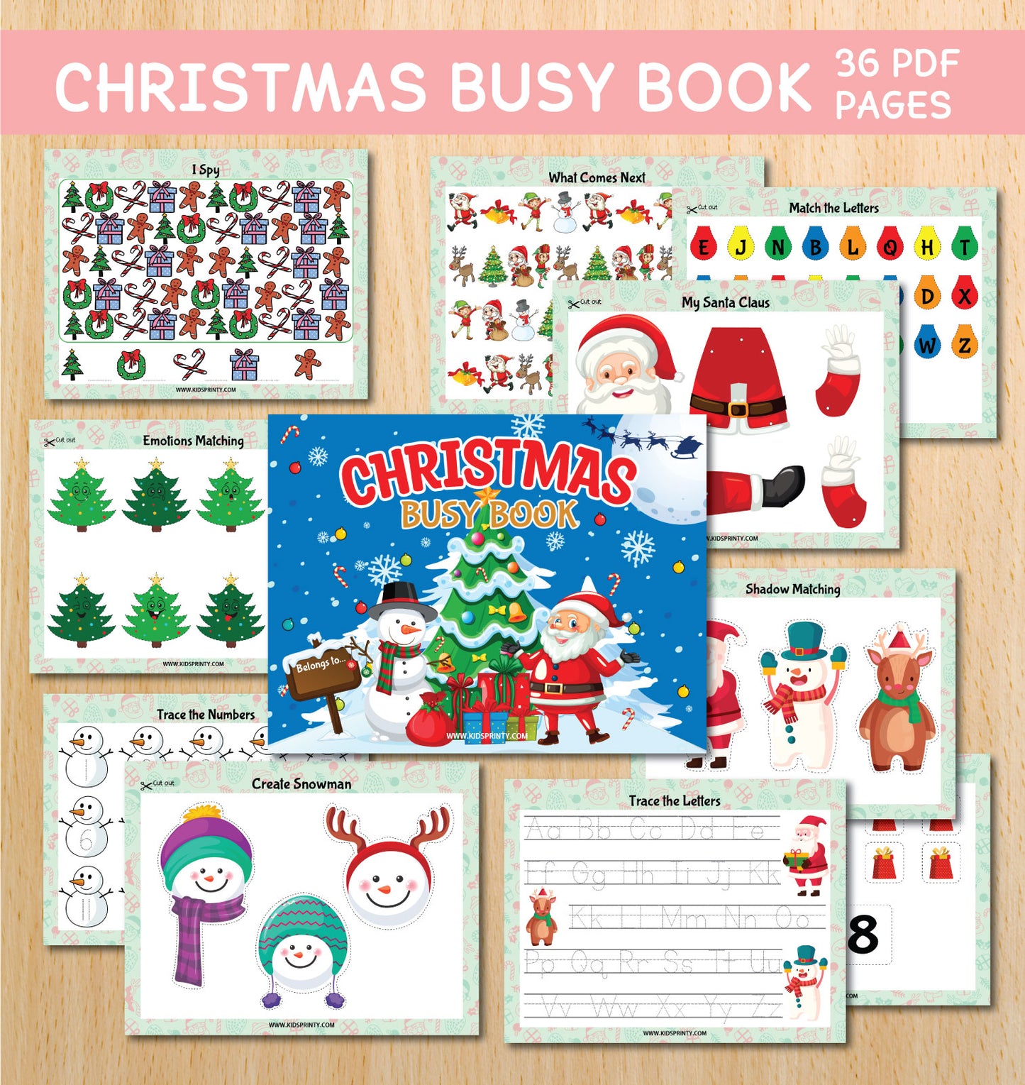 Christmas Busy Book (36 Pages)