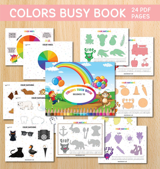 Color Busy Book (24 Pages)