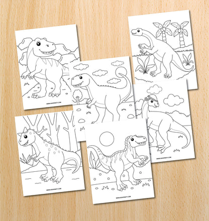 Dinosaur Coloring Book Level 2 (32 Pages)