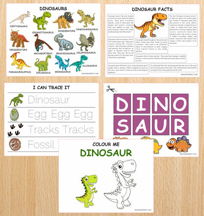 Dinosaur Unit Study Pack (10 Pages)