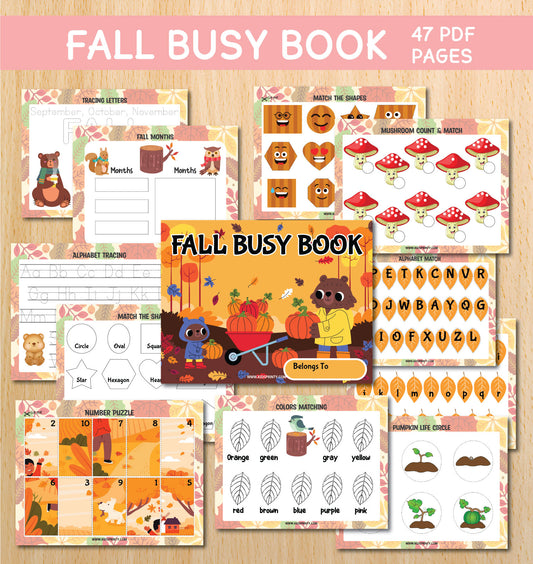 Fall Busy Book (47 Pages)