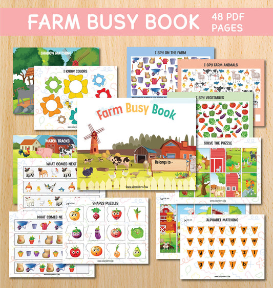 Farm Animals Busy Book (48 Pages)