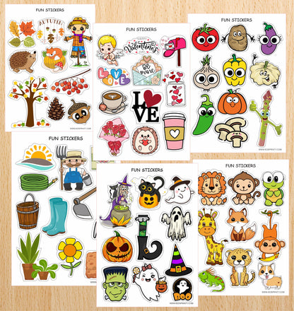 Kids Stickers Bundle (1500+ Stickers)
