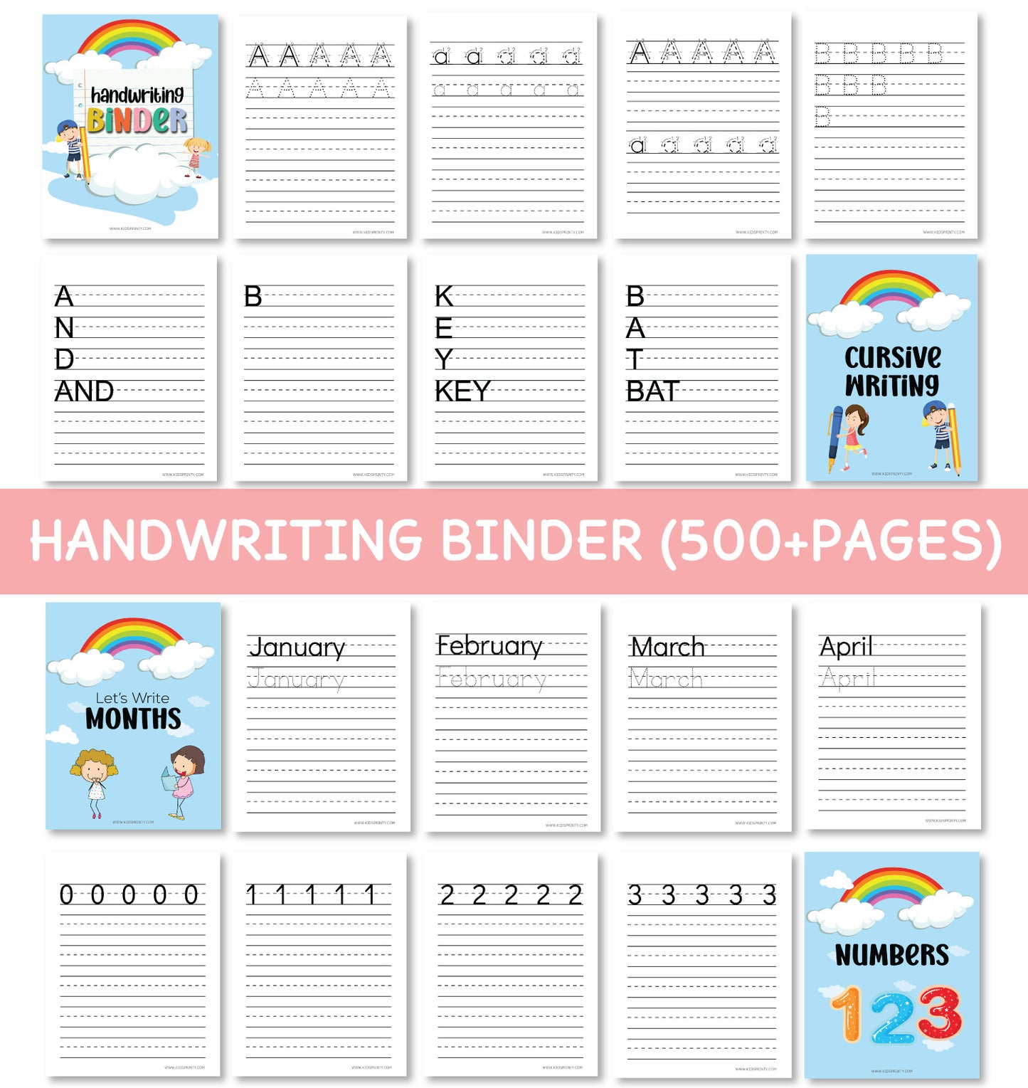 Kids Learning & Activity Mega Printable Bundle