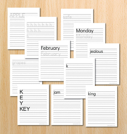 Handwriting Binder (595 Pages)