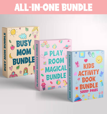 Kids Printable Activity Bundle (5000+ Pages)+ FREE 2 Bundles