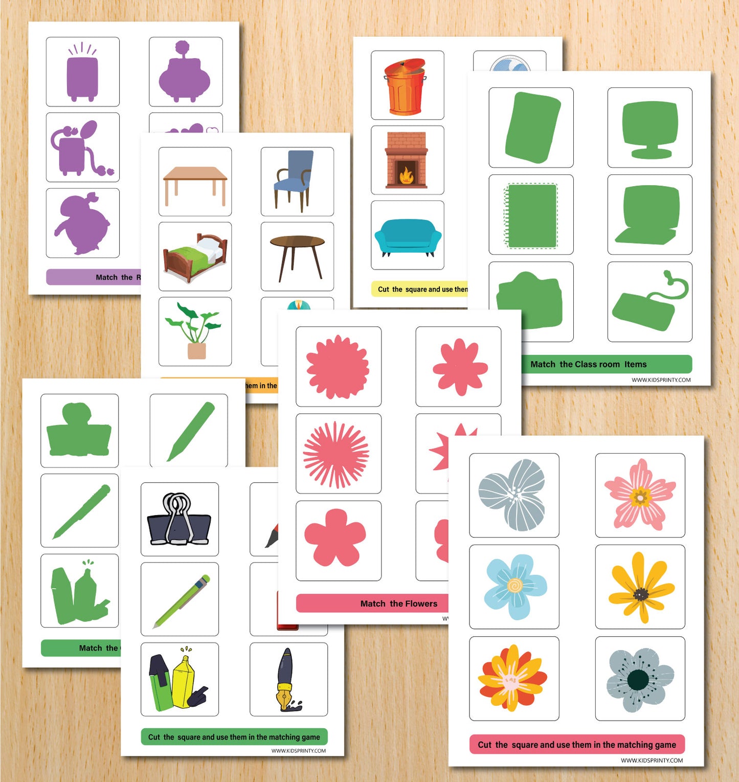 Memory Game Activity Book (101 Pages)