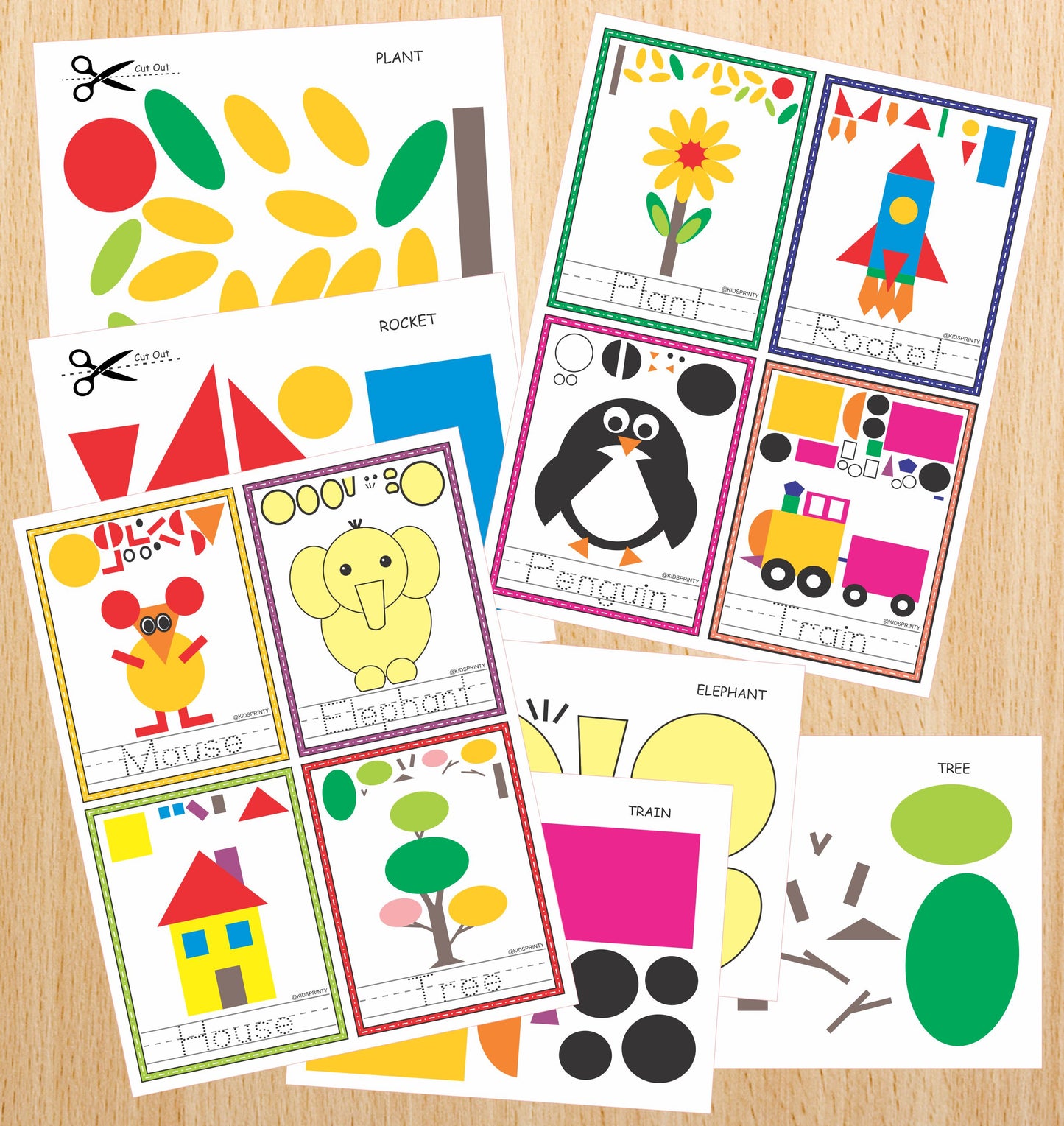 Paper Crafts Activity Sheets (50 Pages)