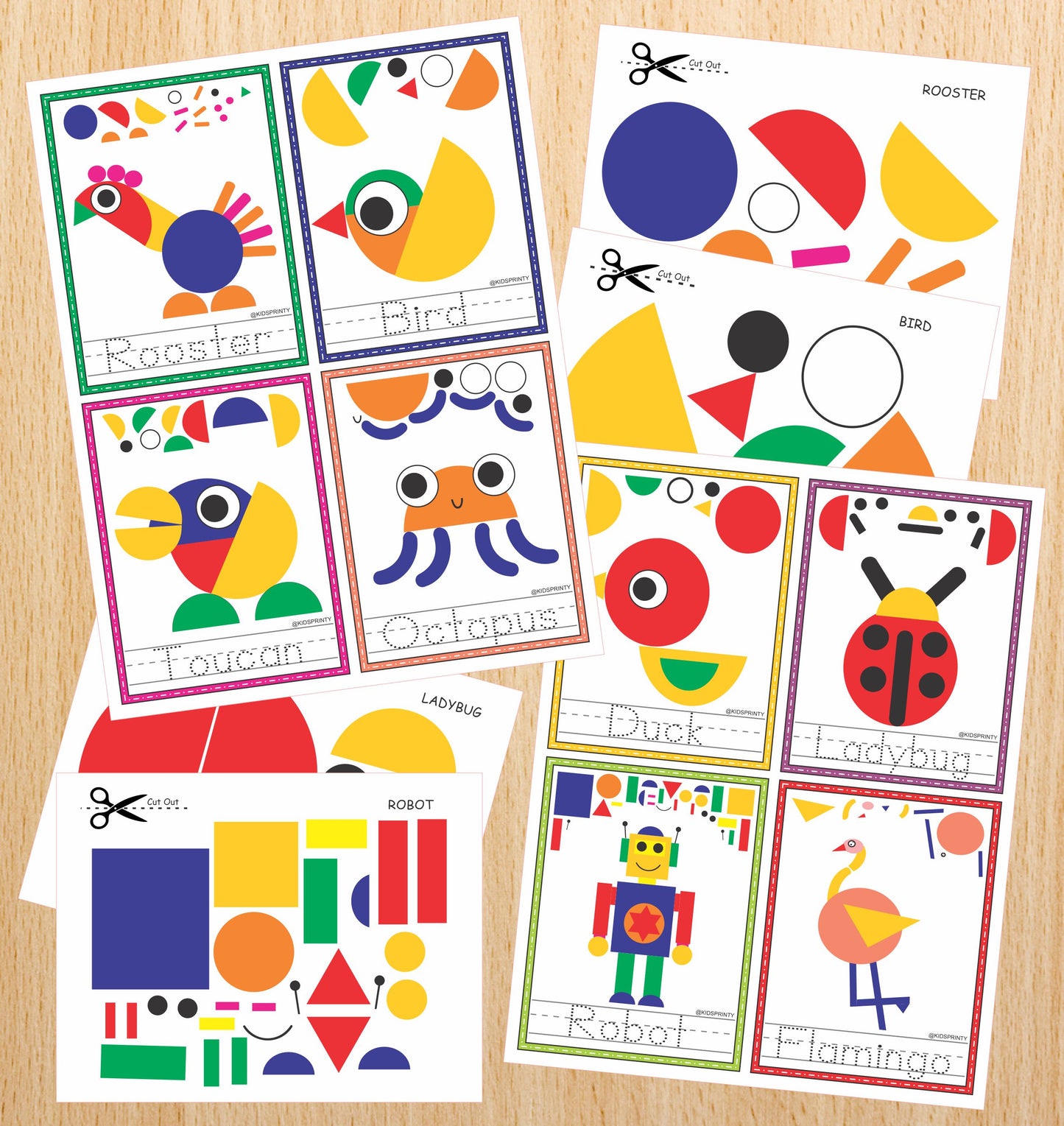 Paper Crafts Activity Sheets (50 Pages)