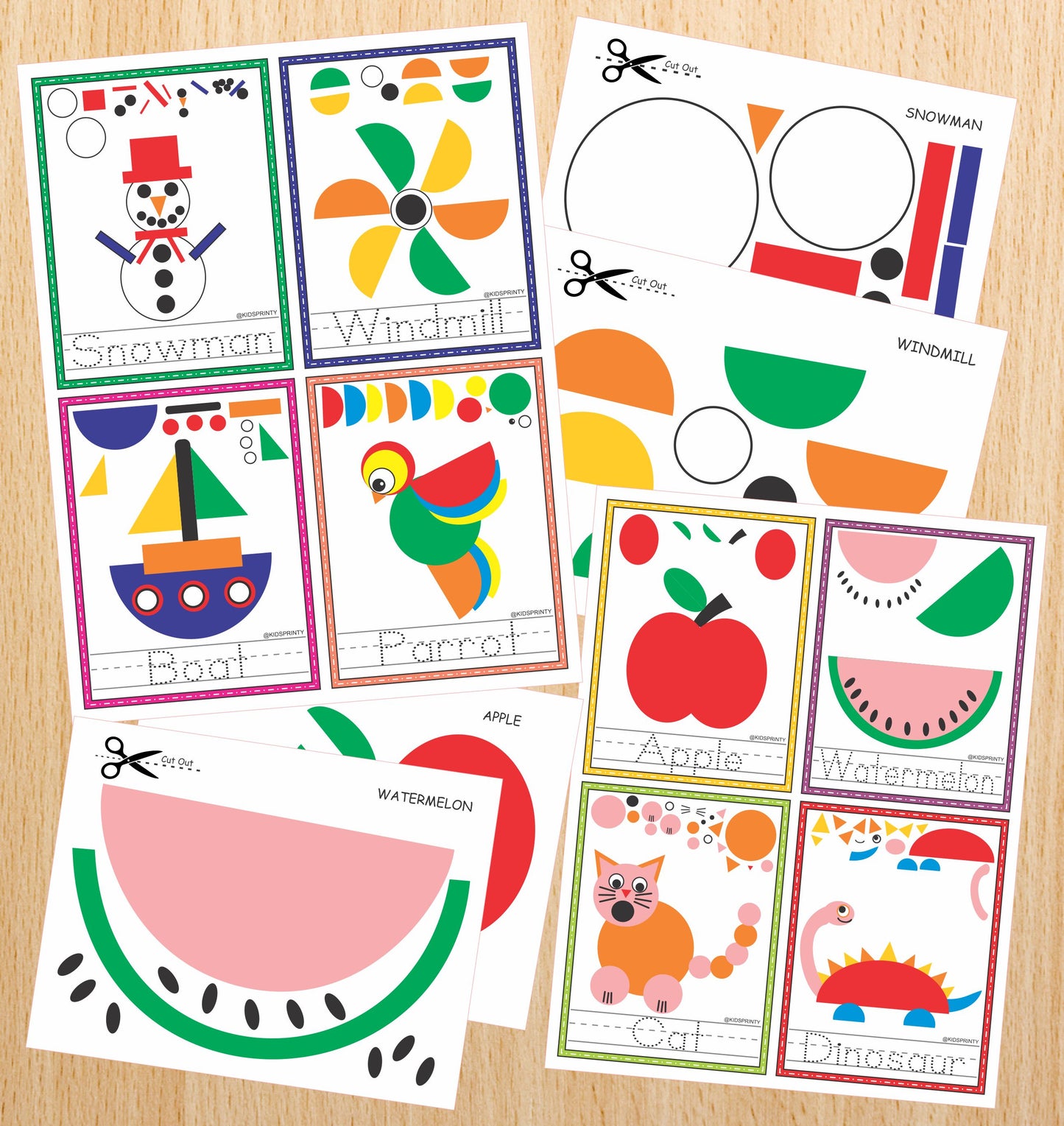 Paper Crafts Activity Sheets (50 Pages)