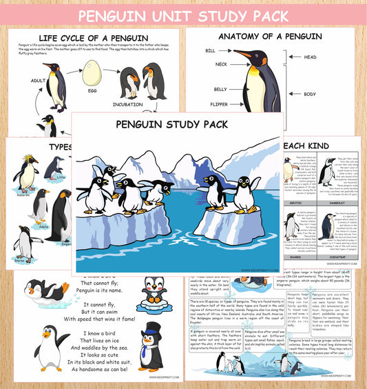 Penguins Unit Study Pack (19 Pages)