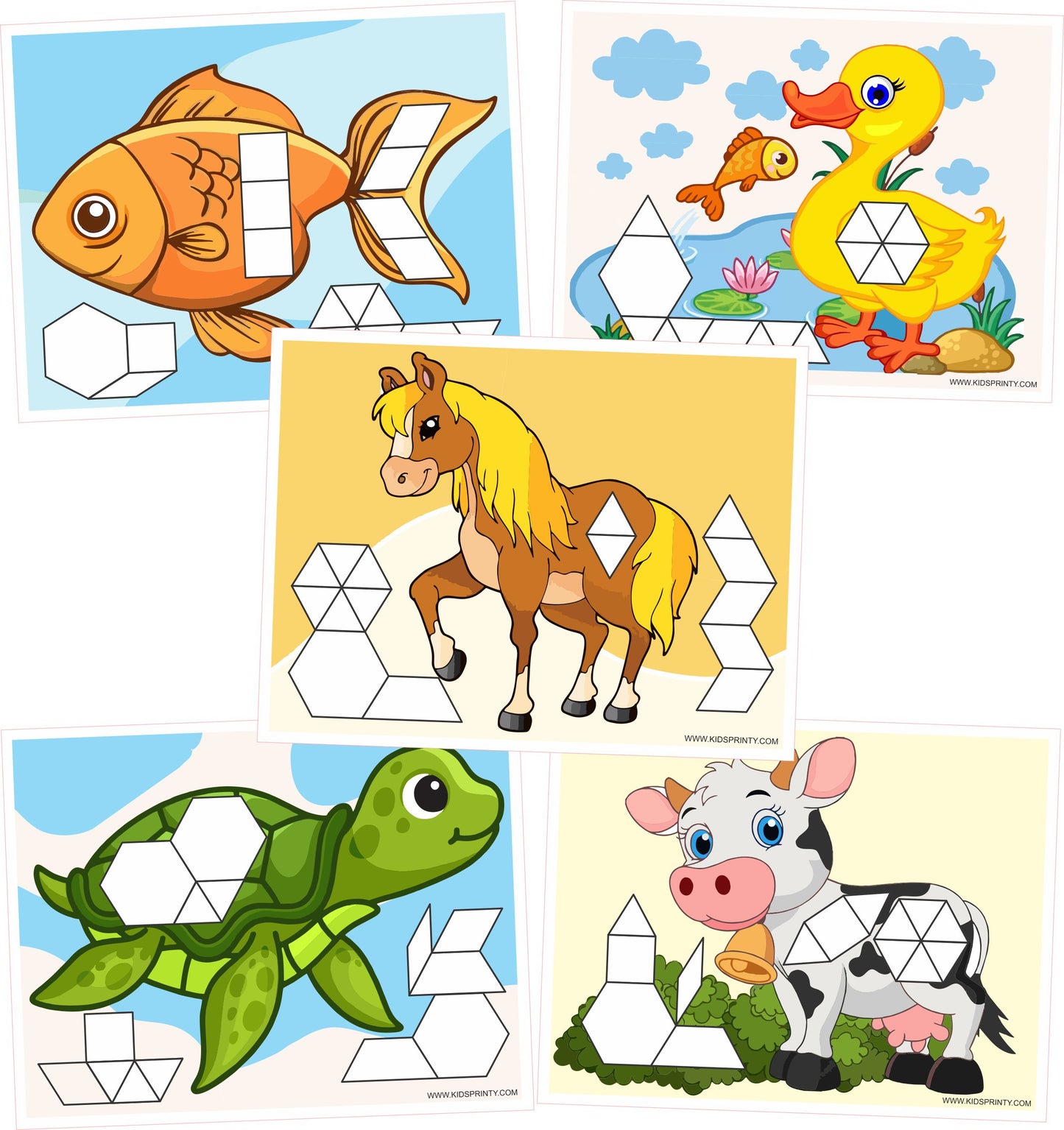 Pets Pattern Block Mats (10 Pages)