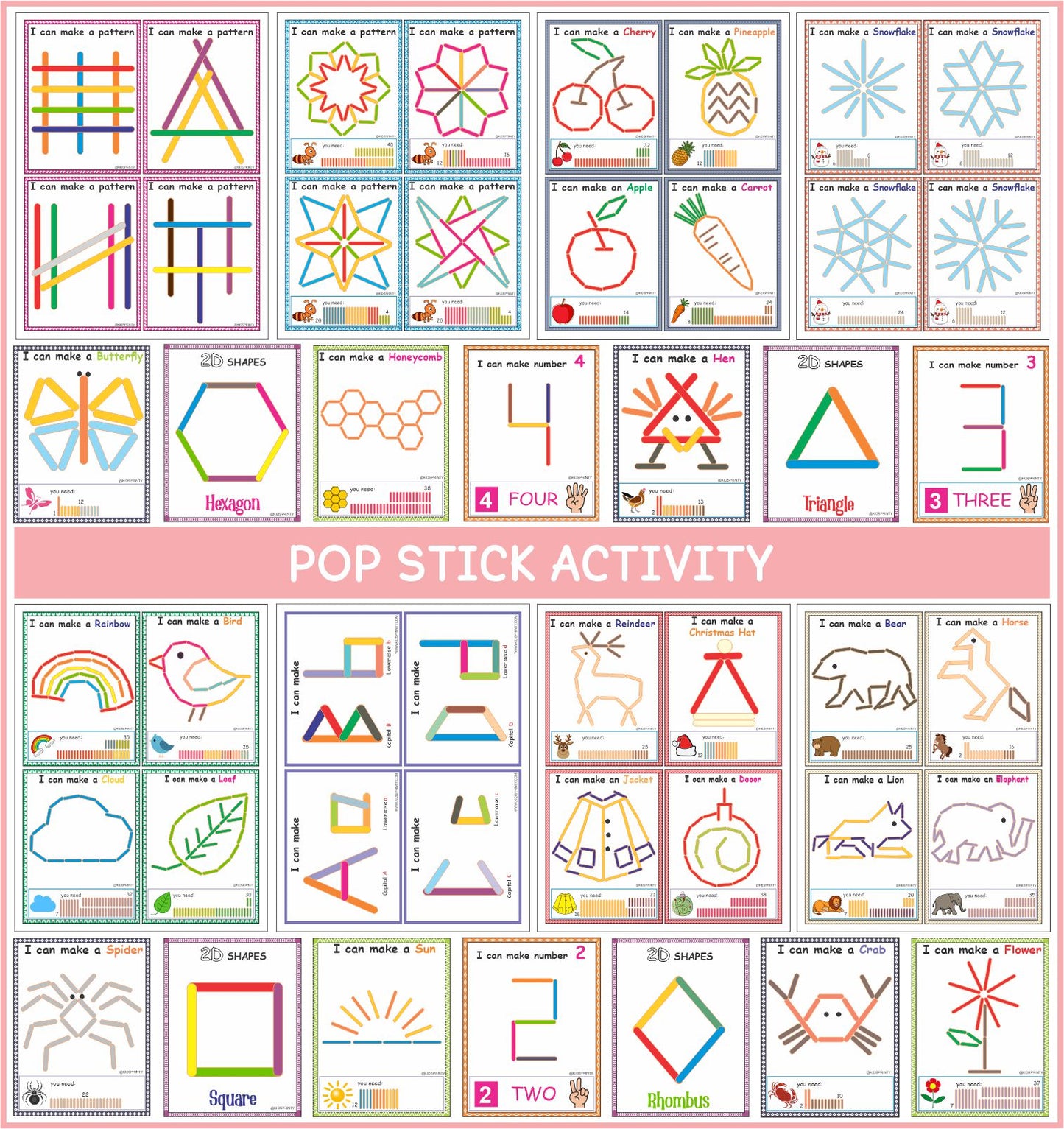 Kids Learning & Activity Mega Printable Bundle