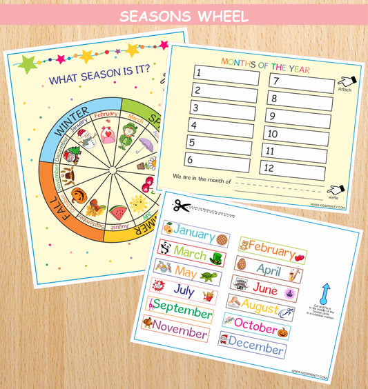 Seasons Wheel Activity Sheets