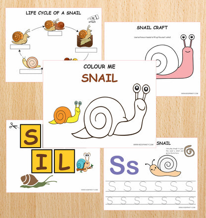Snail Unit Study Pack (12 Pages)