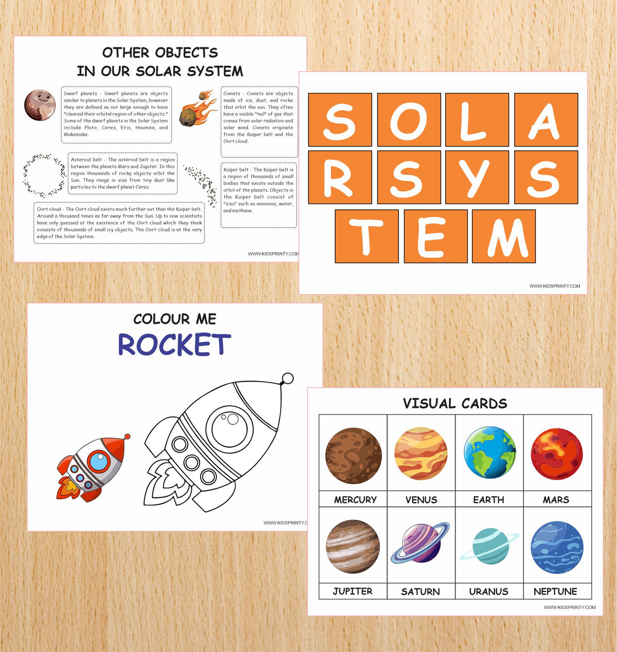Solar System Unit Study Solar System Unit Study Pack (10 Pages) – Kids Printy