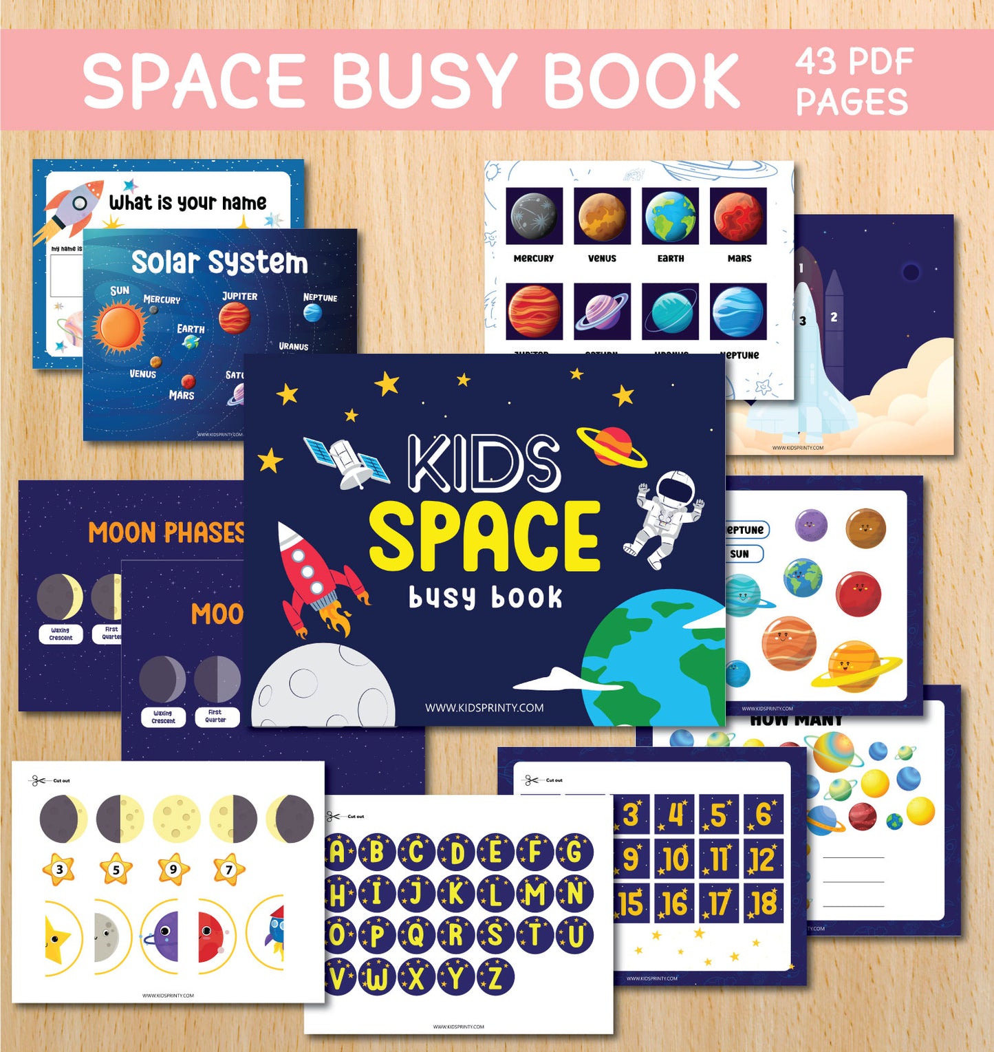 Space Busy Book (43 Pages)