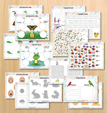 Spring Busy Book (49 Pages)