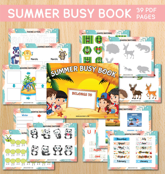 Summer Busy Book (39 Pages)