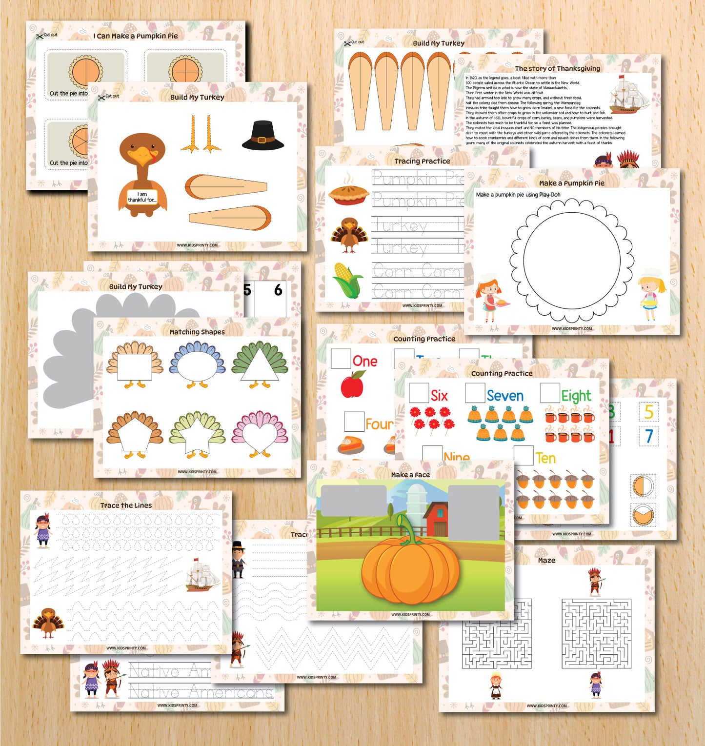 Thanksgiving Busy Book (43 Pages)