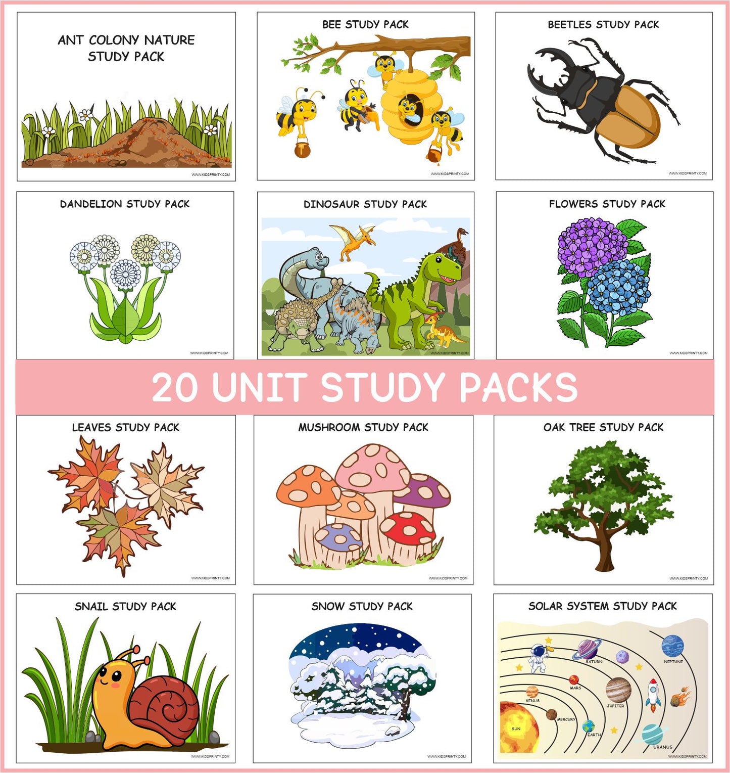 Kids Learning & Activity Mega Printable Bundle