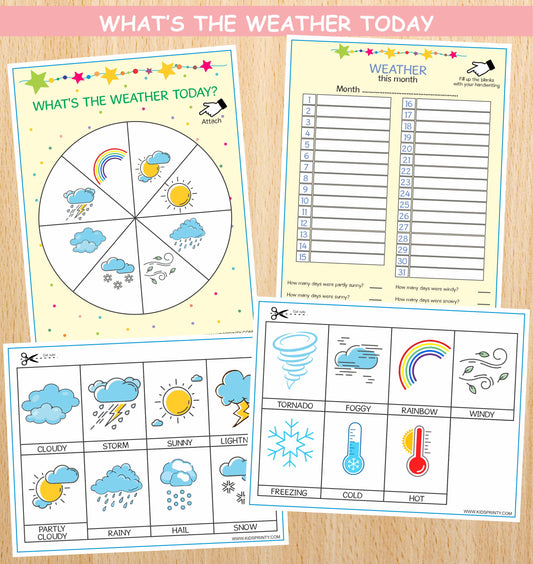 Whether Wheel Activity Sheets