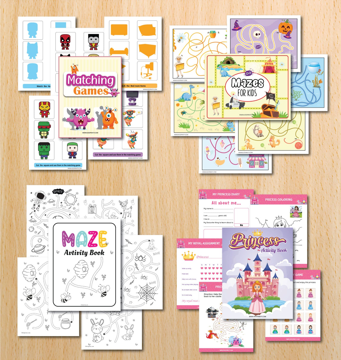 Activity Books Bundle (736 Pages)