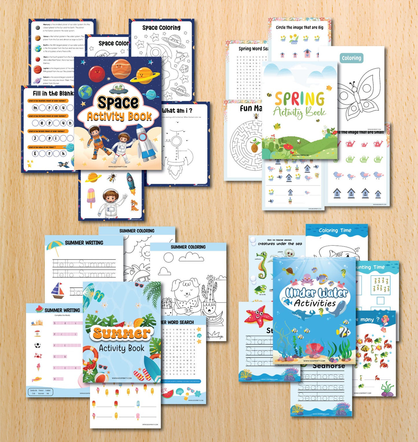 Activity Books Bundle (736 Pages)