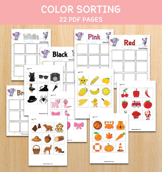 Color Sorting Activity Sheets