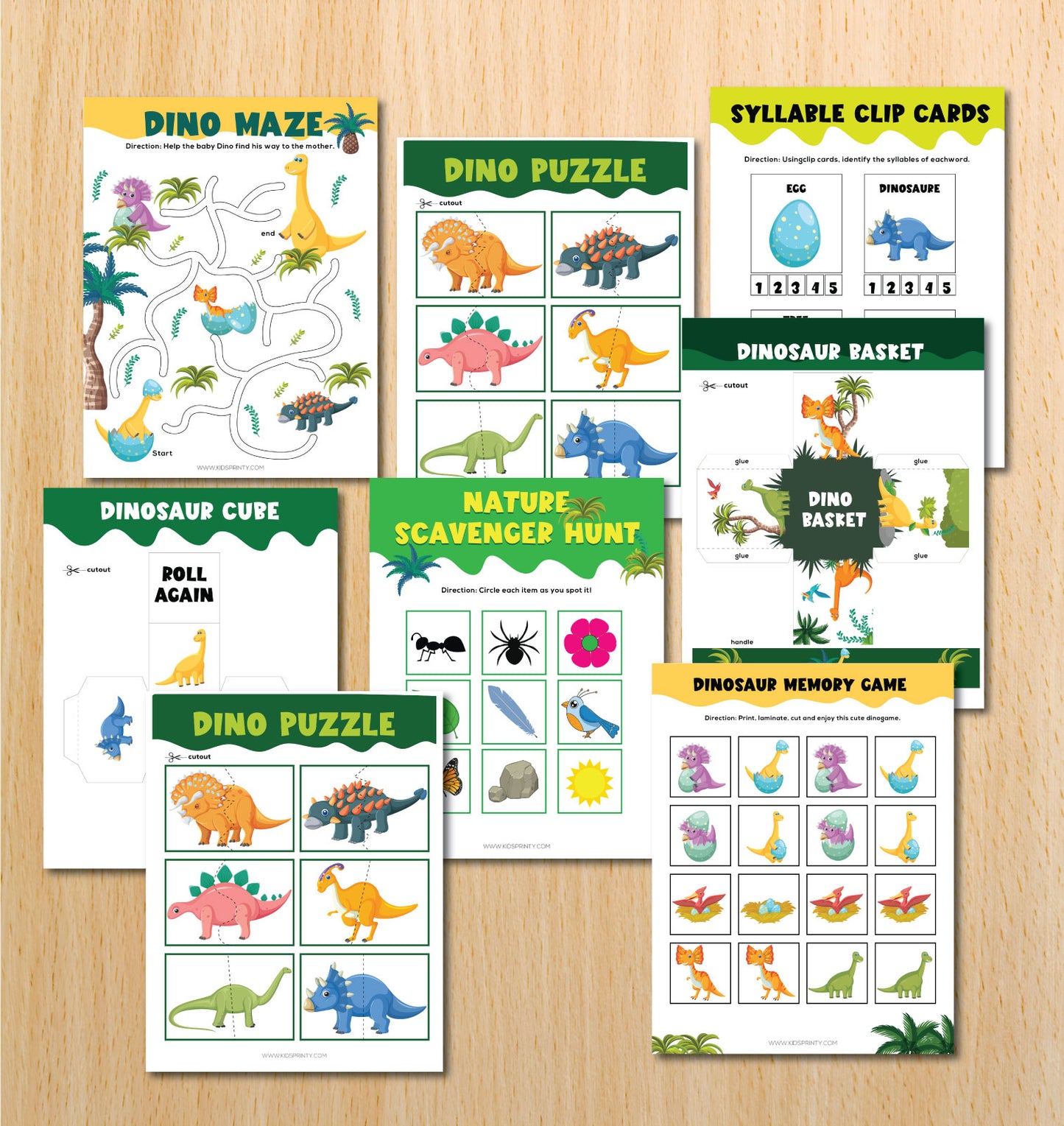 Dinosaur Activity Book (31 Pages)