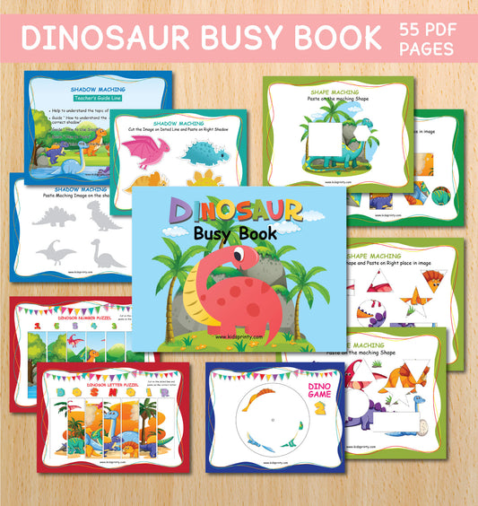 Dinosaur Busy Book (80+ Pages)