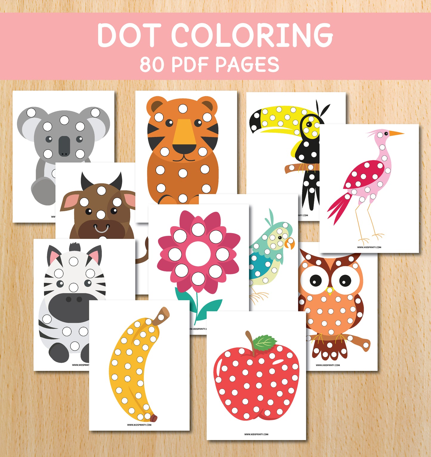 Dot Coloring Activity Bundle (80 Pages)