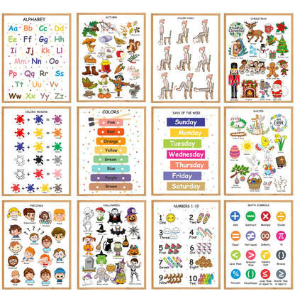 Kids Educational Wall Arts Bundle (75+ Pages)