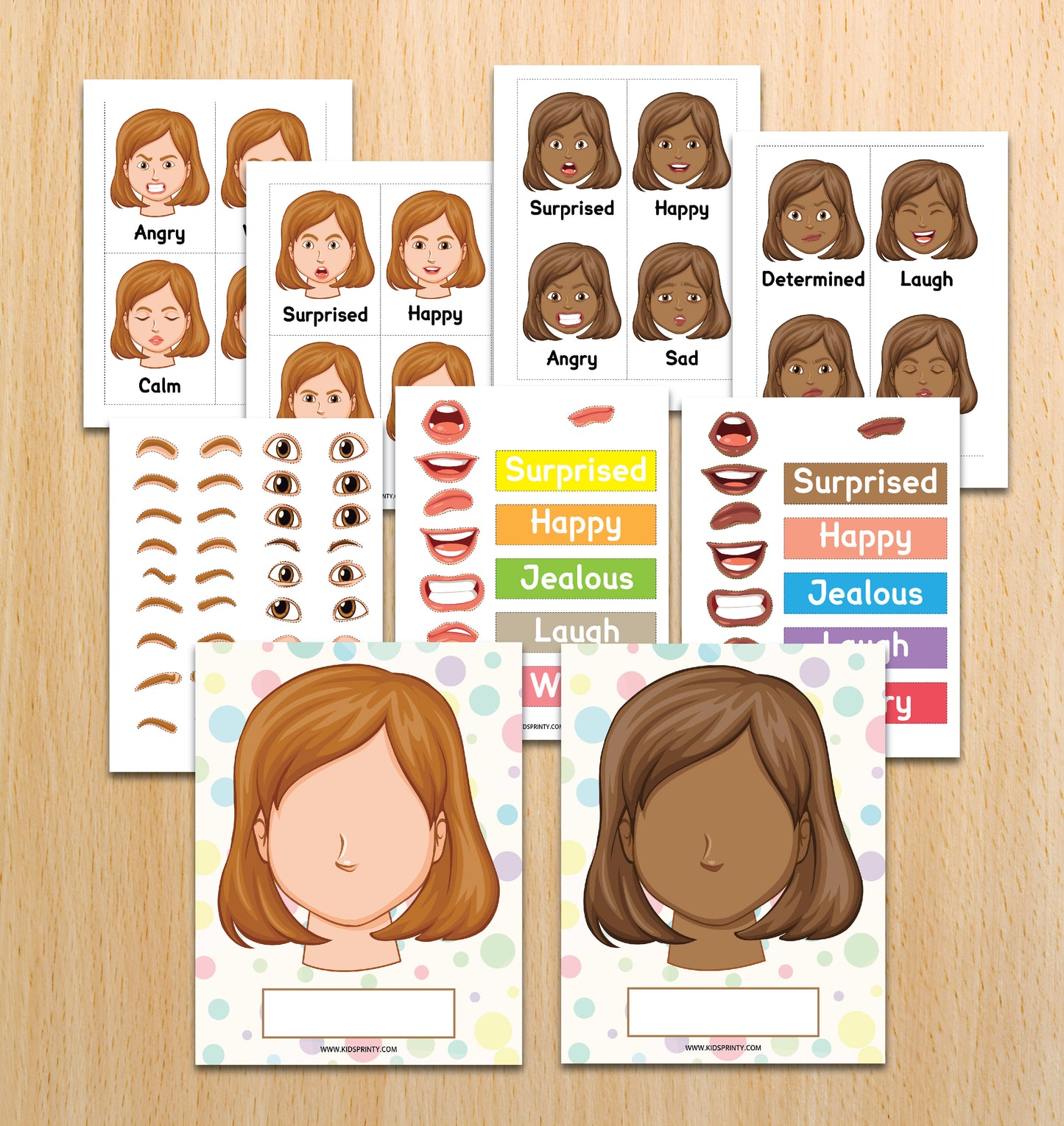 Emotion Activity Girl & Boy Activity Sheets