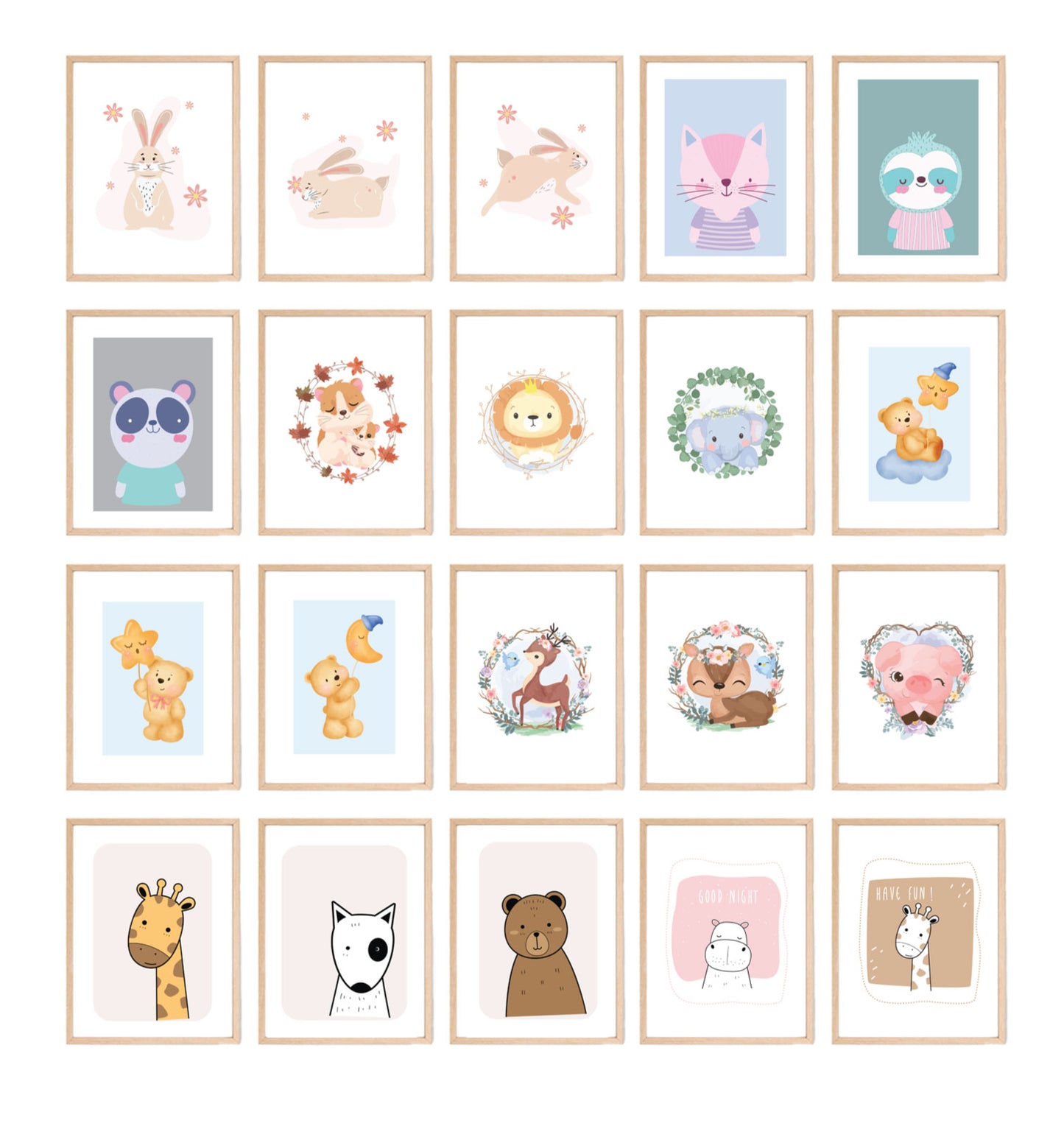 Kids Wall Arts Bundle (250+ Pages)