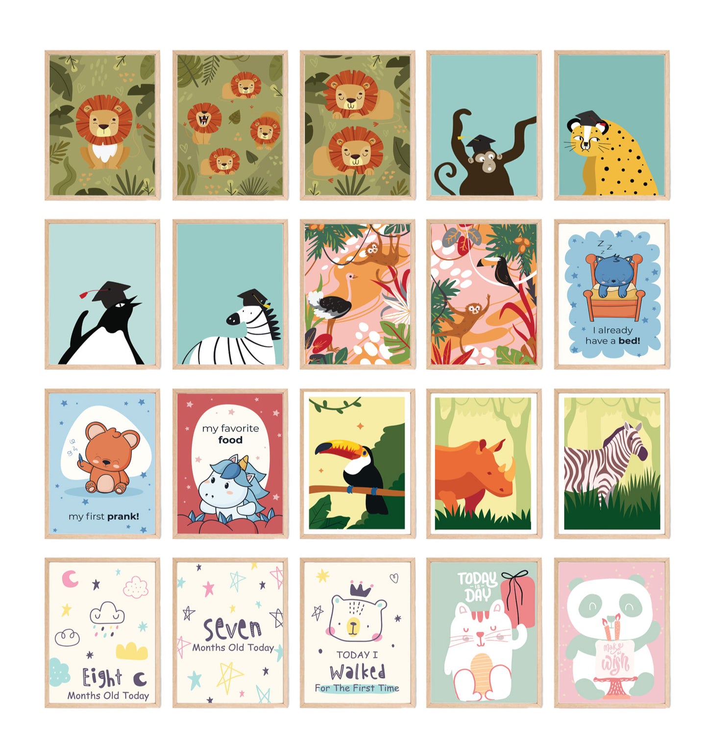 Kids Wall Arts Bundle (250+ Pages)