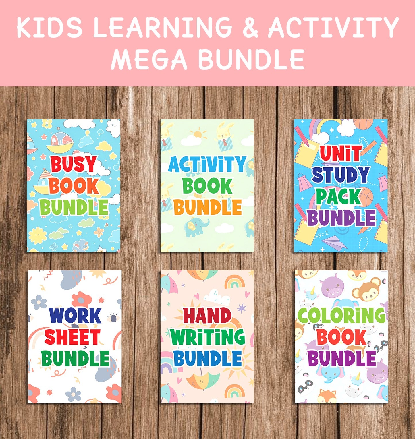 Kids Learning & Activity Mega Printable Bundle