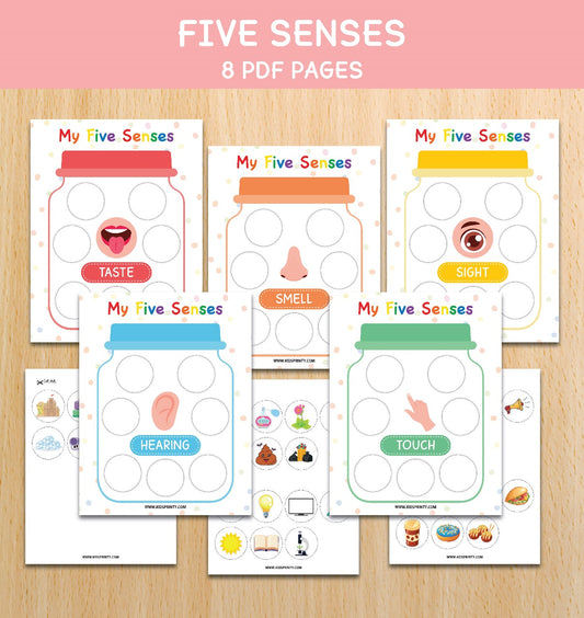 My Five Sense Activity Sheets